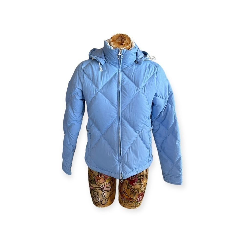 Traveler puffy coat blue hoodie small outdoor